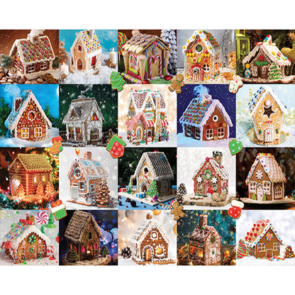 Gingerbread House Cans - Full Round Drill Diamond Painting 80*60cm