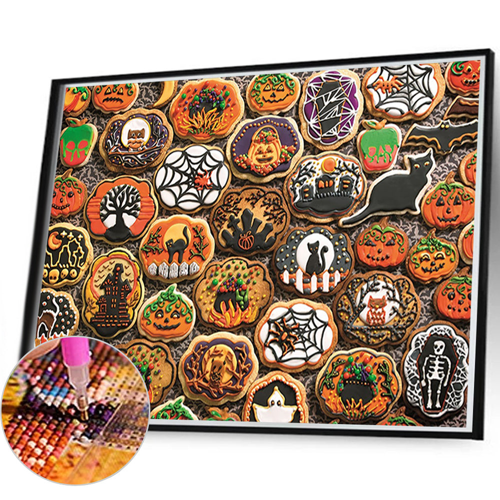 Halloween Cookies - Full Round Drill Diamond Painting 80*60cm