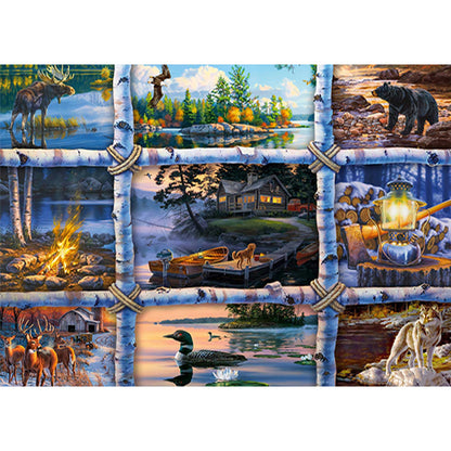 Northern Forest - Full Round Drill Diamond Painting 70*50cm