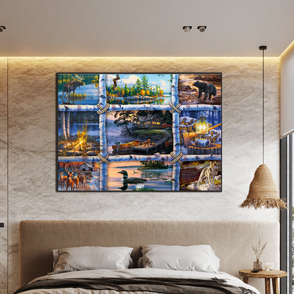 Northern Forest - Full Round Drill Diamond Painting 70*50cm