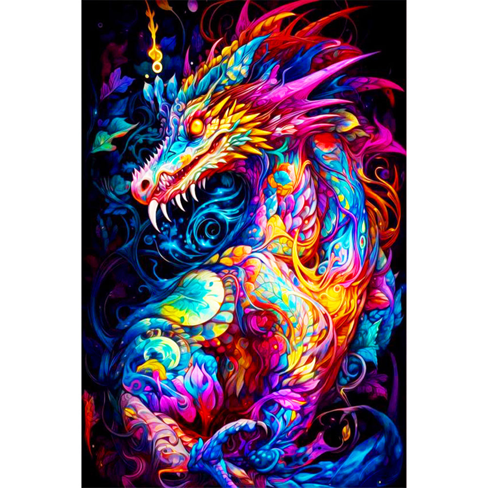 Color Dragon - Full Round Drill Diamond Painting 40*60CM