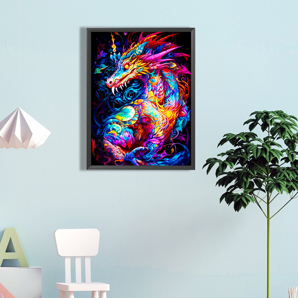 Color Dragon - Full Round Drill Diamond Painting 40*60CM