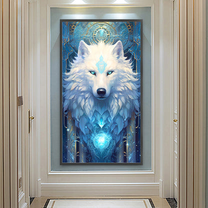 White Wolf - Full Round Drill Diamond Painting 40*70CM