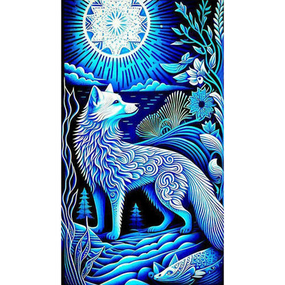 White Wolf - Full Round Drill Diamond Painting 40*70CM