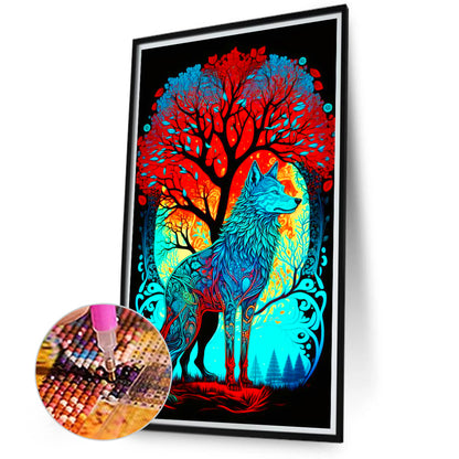 Wolf - Full Round Drill Diamond Painting 40*70CM