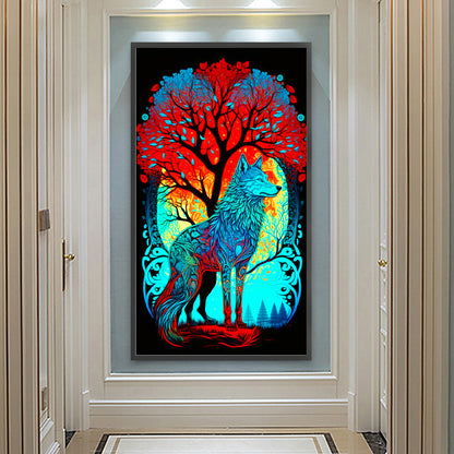 Wolf - Full Round Drill Diamond Painting 40*70CM