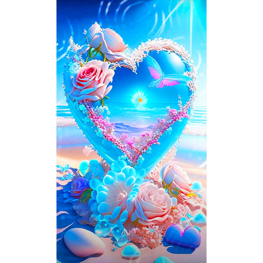 Seaside Love - Full Round Drill Diamond Painting 40*70CM