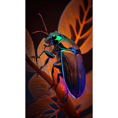Fluorescent Insects - Full Round Drill Diamond Painting 40*70CM