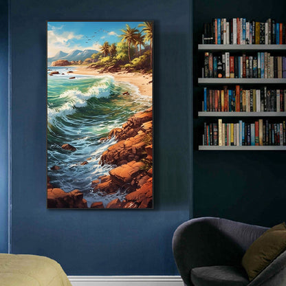 The Waves - Full Round Drill Diamond Painting 45*80CM