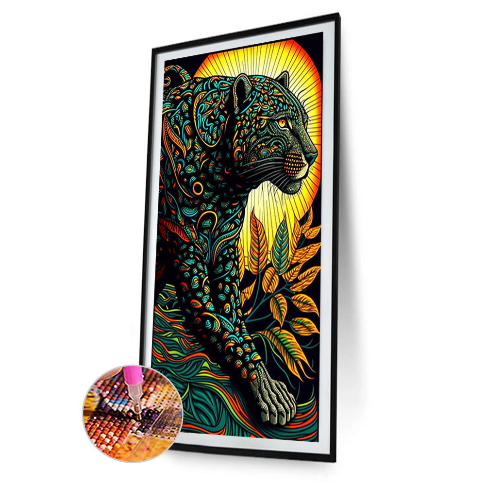 Color Leopard - Full Round Drill Diamond Painting 40*70CM