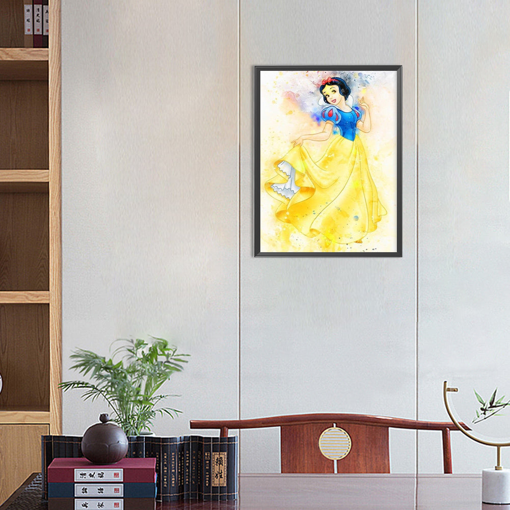 Painted Snow White - Full Round Drill Diamond Painting 30*40CM