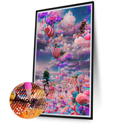 Dream Candy City - Full Round Drill Diamond Painting 40*70CM