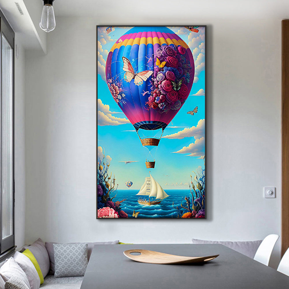 Hot Air Balloon - Full Round Drill Diamond Painting 45*80CM