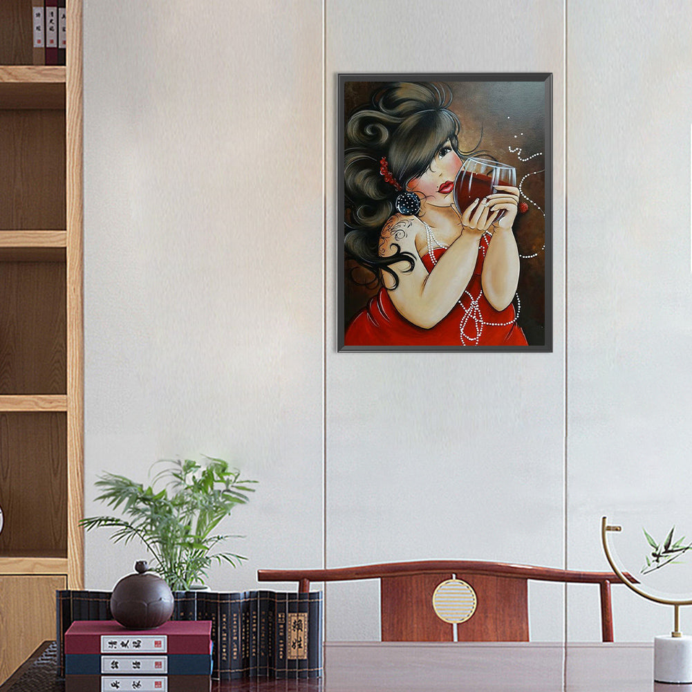 Fat Woman - Full Round Drill Diamond Painting 40*50CM