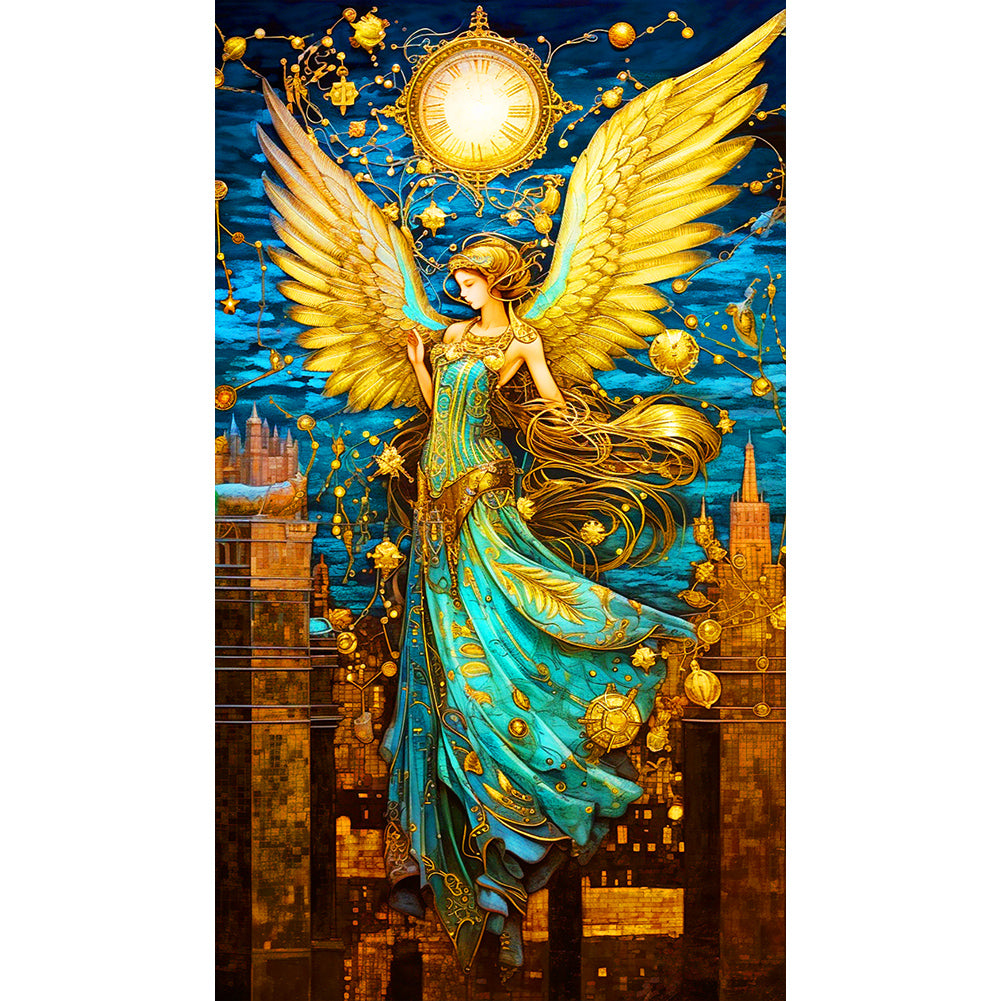 Drop Angel Girl - Full Round Drill Diamond Painting 40*70CM