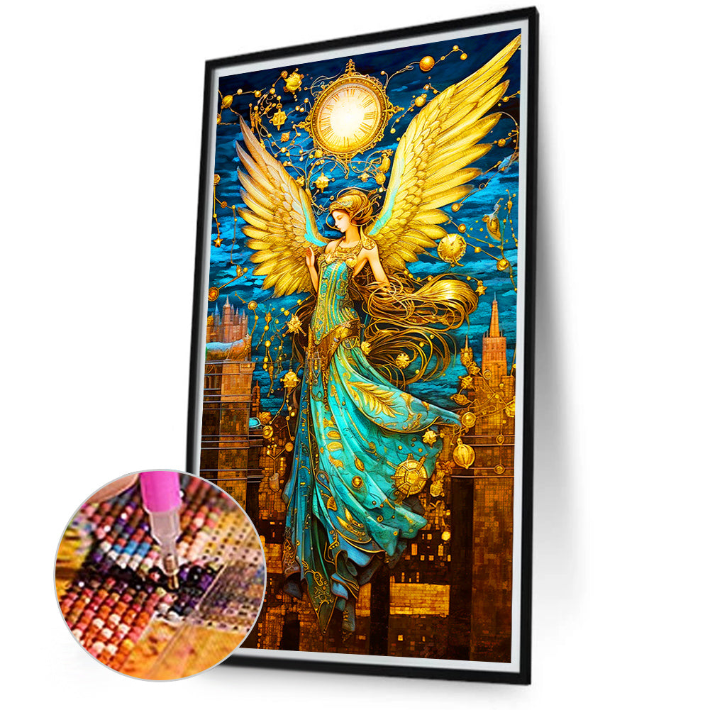 Drop Angel Girl - Full Round Drill Diamond Painting 40*70CM