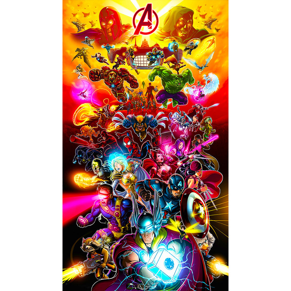 Marvel - Full Round Drill Diamond Painting 40*70CM