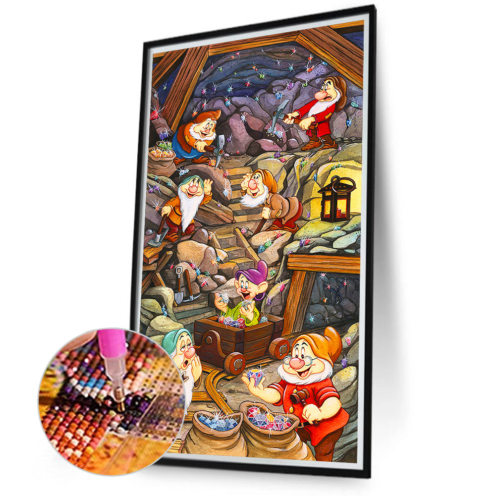Seven Dwarfs - Full Round Drill Diamond Painting 40*70CM