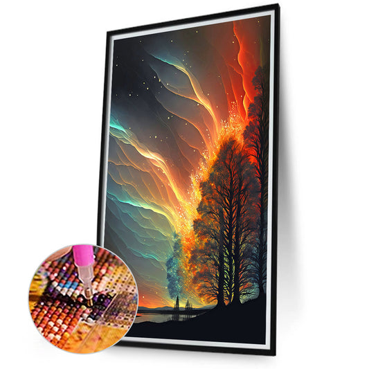 Night Aurora - Full Round Drill Diamond Painting 40*70CM