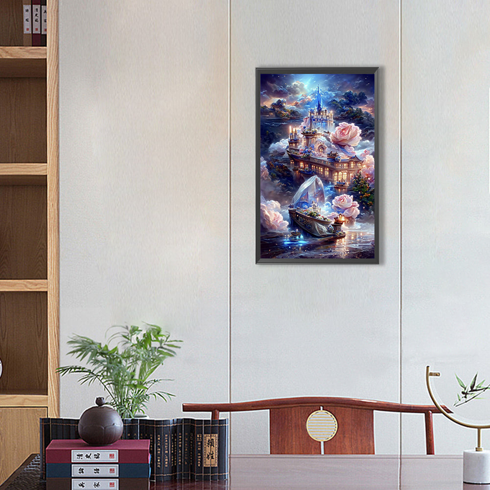 Dream Ship - Full Round Drill Diamond Painting 30*50CM