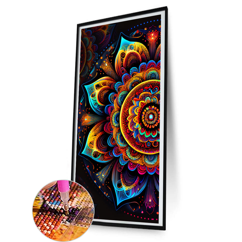 Twin Mandala - Full Round Drill Diamond Painting 40*80cm