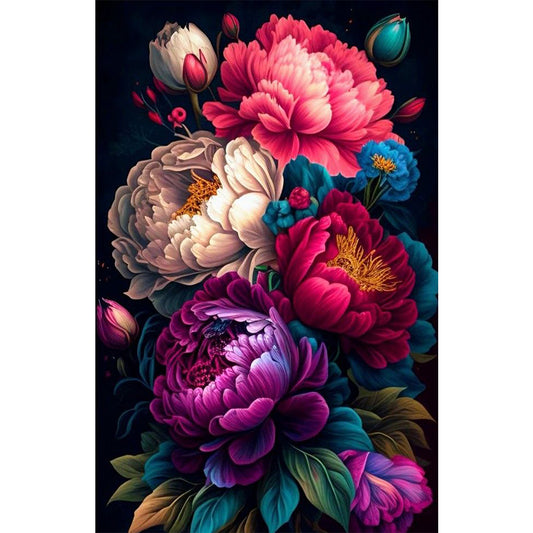 Flowers And Plants - Full Round Drill Diamond Painting 45*70cm