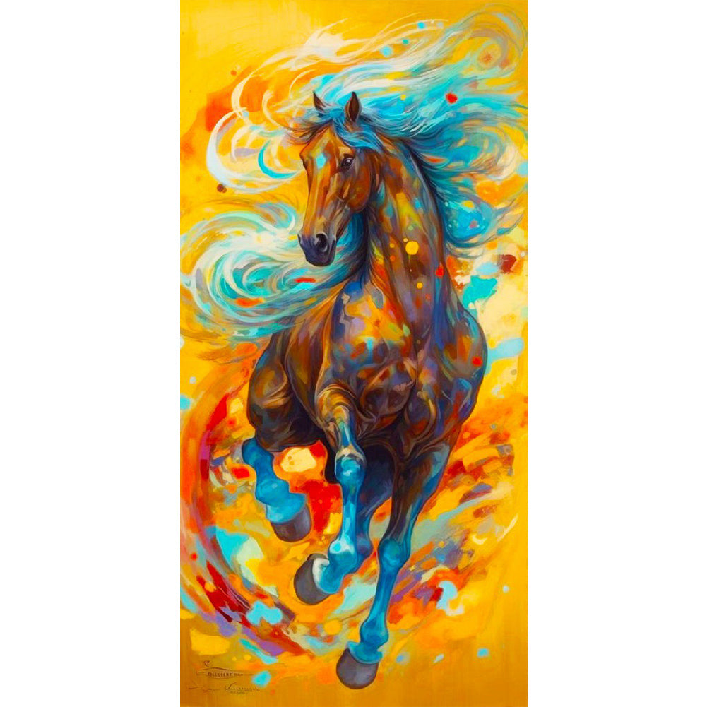 Galloping Horse - Full Round Drill Diamond Painting 40*80cm