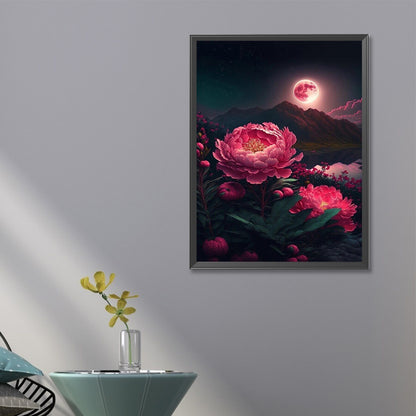Blooming Flowers - Full Round Drill Diamond Painting 40*60CM