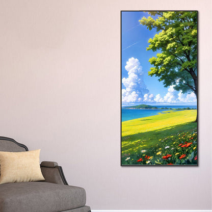 Grassland - Full Round Drill Diamond Painting 40*80CM
