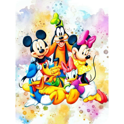 Mickey Mouse And Friends - Full Round Drill Diamond Painting 30*40CM