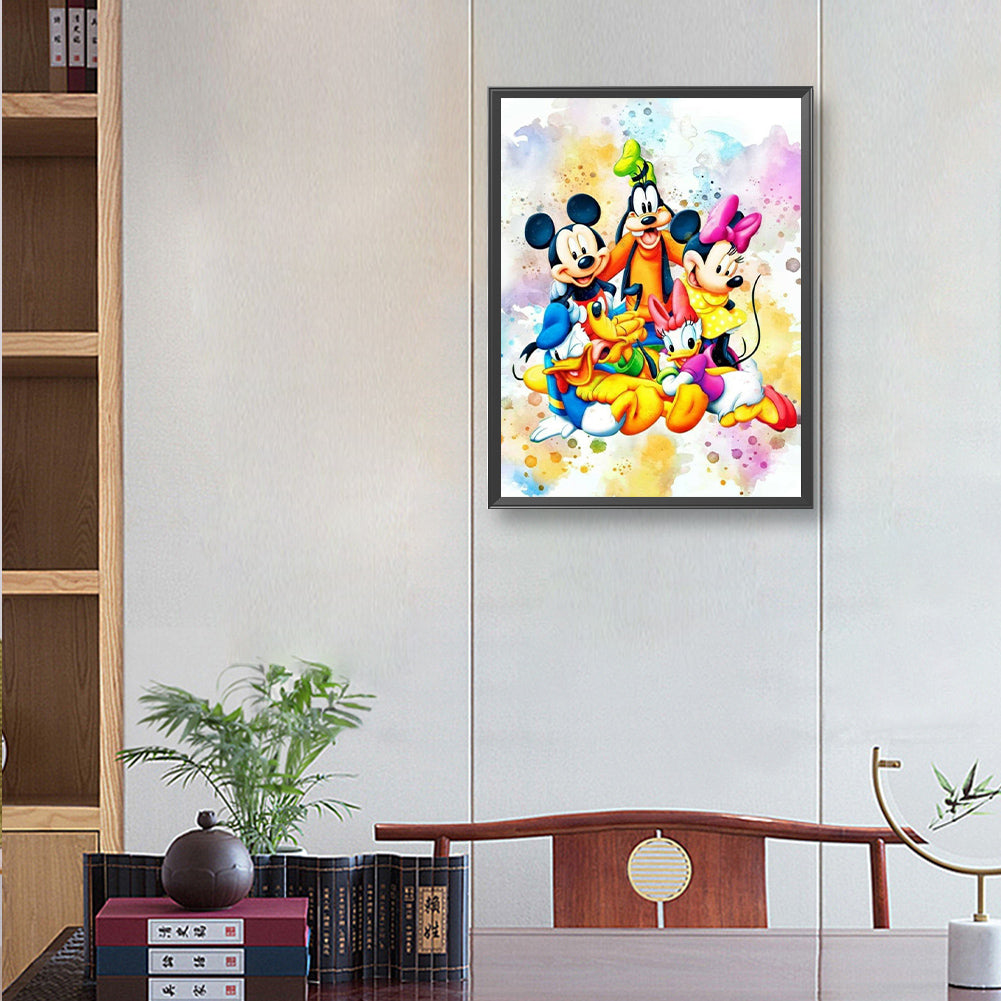 Mickey Mouse And Friends - Full Round Drill Diamond Painting 30*40CM