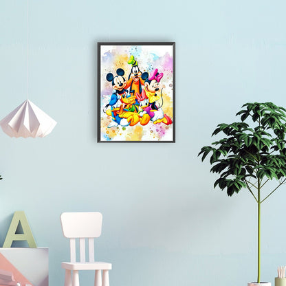 Mickey Mouse And Friends - Full Round Drill Diamond Painting 30*40CM