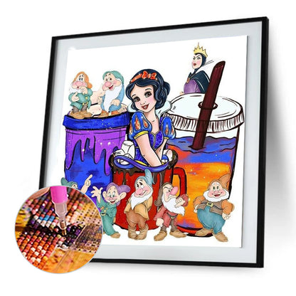 Snow White Cup - Full Round Drill Diamond Painting 30*30CM