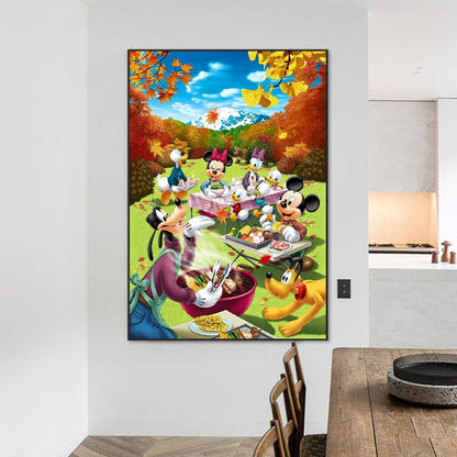 Mickey Mouse Party - Full Round Drill Diamond Painting 50*70CM
