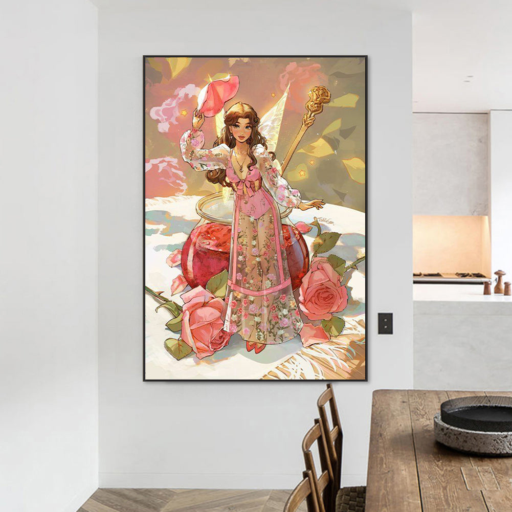Princess Rose - Full Round Drill Diamond Painting 50*70CM