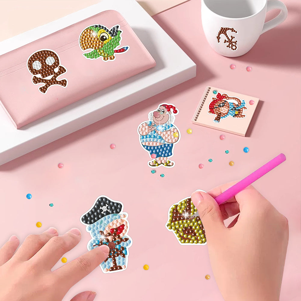 DIY Child Stickers Toy Animals Diamond Stickers Mermaid for Kids Adult Beginners