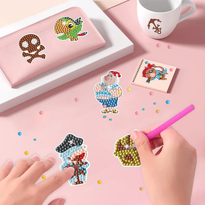 DIY Child Stickers Toy Animals Diamond Stickers Mermaid for Kids Adult Beginners