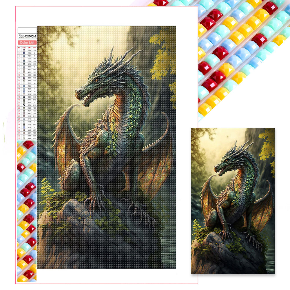 Western Dragon - Full Square Drill Diamond Painting 40*70CM