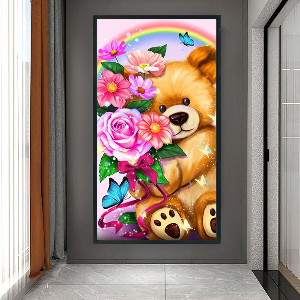 Cartoon Bear - Full Round Drill Diamond Painting 40*70CM