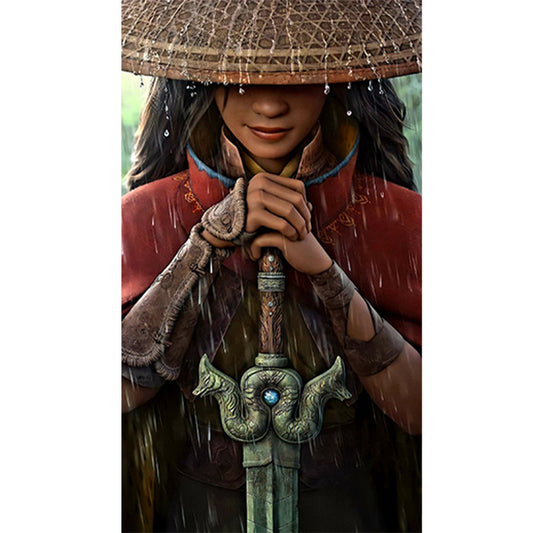 Female Swordsman - Full Round Drill Diamond Painting 40*70CM