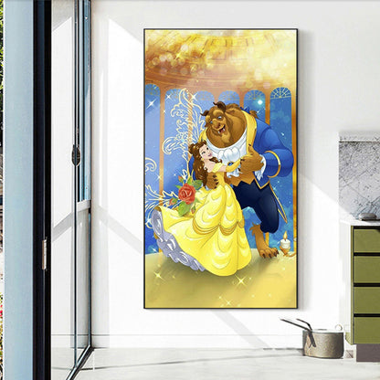 Beauty And The Beast - Full Round Drill Diamond Painting 40*70CM
