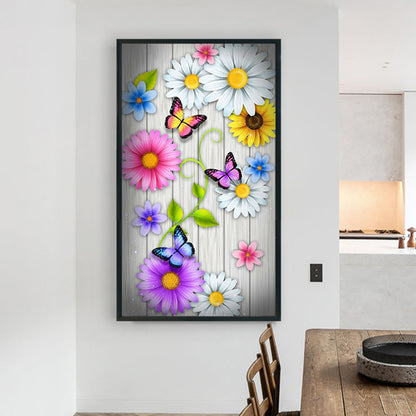 Flower Board - Full Round Drill Diamond Painting 45*80CM