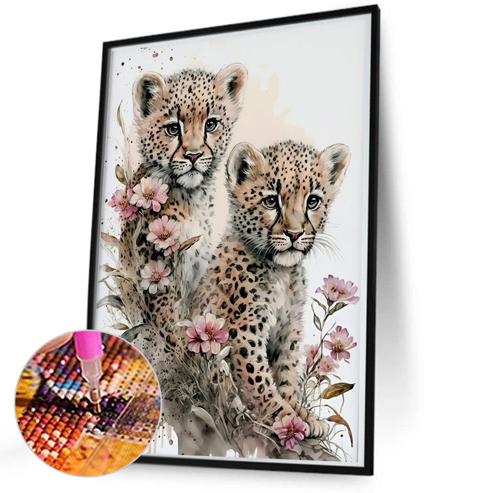 Little Leopard - Full Round Drill Diamond Painting 50*70CM