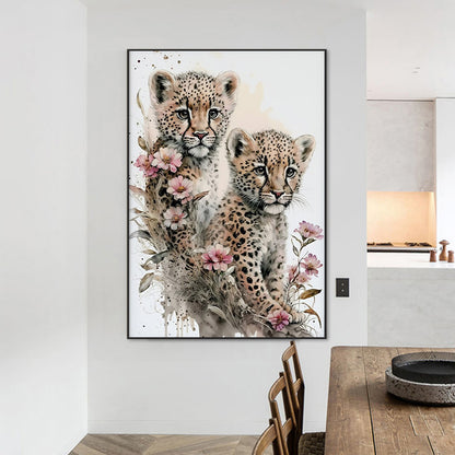 Little Leopard - Full Round Drill Diamond Painting 50*70CM