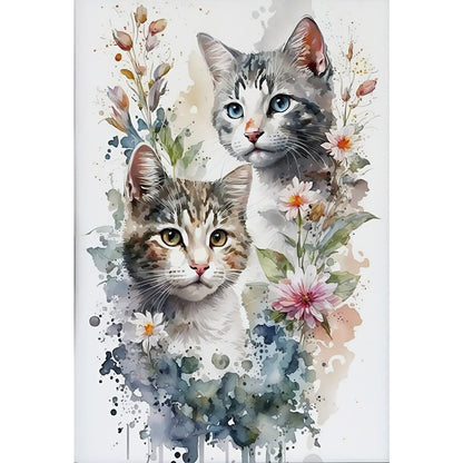 Kitten - Full Round Drill Diamond Painting 50*70CM