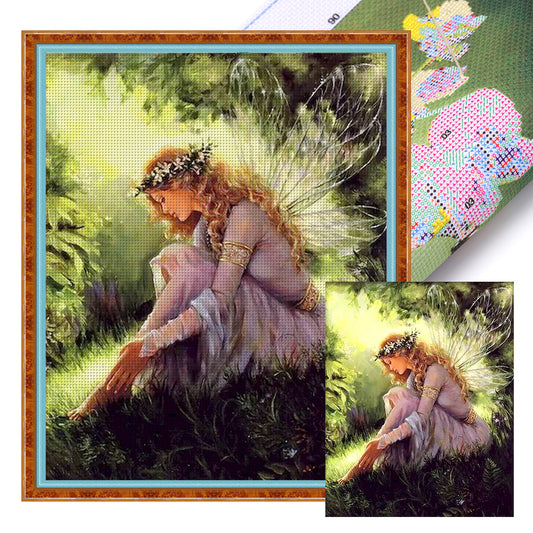 Flower Fairy - 11CT Stamped Cross Stitch 40*50CM