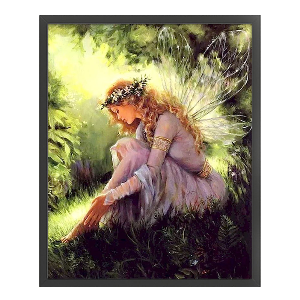 Flower Fairy - 11CT Stamped Cross Stitch 40*50CM