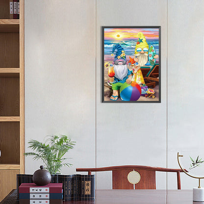 Summer Gnome - Full Round Drill Diamond Painting 30*40CM