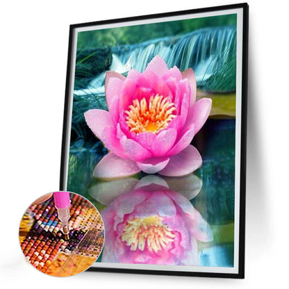 Water Lily - Full Round Drill Diamond Painting 30*40CM