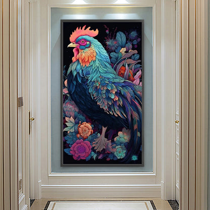 Rooster Independence - Full Round Drill Diamond Painting 40*70CM